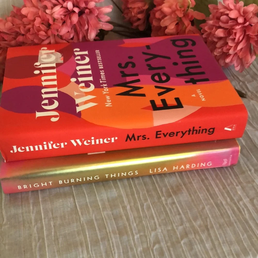 BRIGHT BURNING THINGS & MRS EVERYTHING lot of 2 hardcovers novels books
